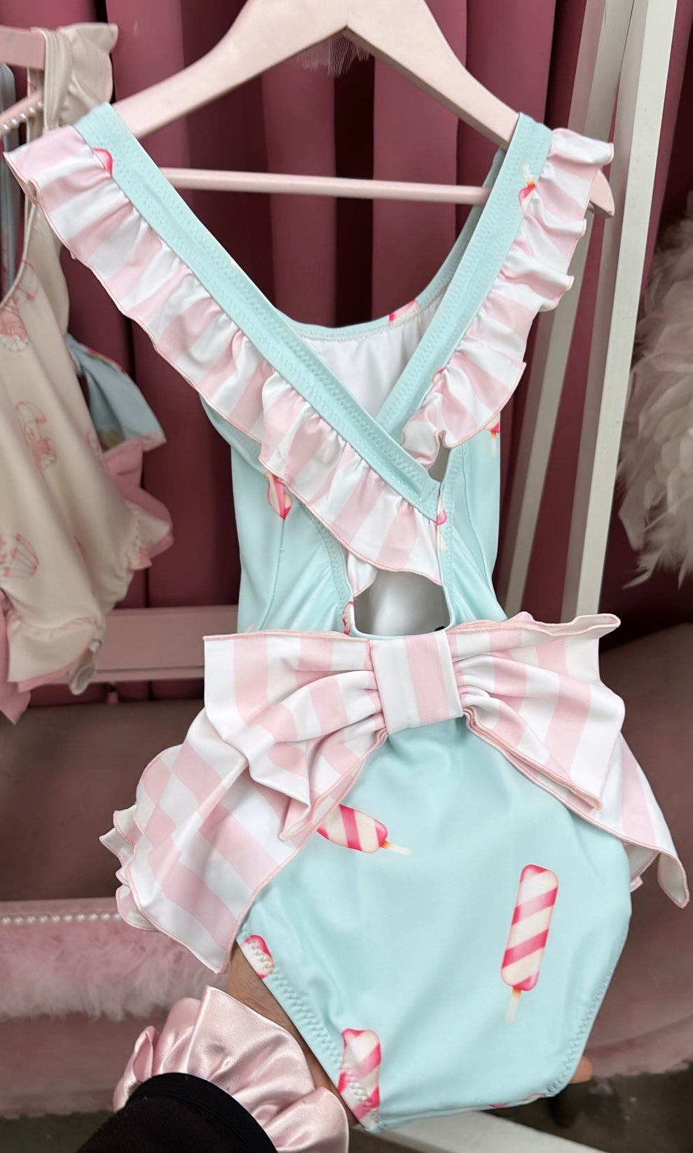 GIRLS ICE LOLLY SWIMSUIT (READY TO SHIP)