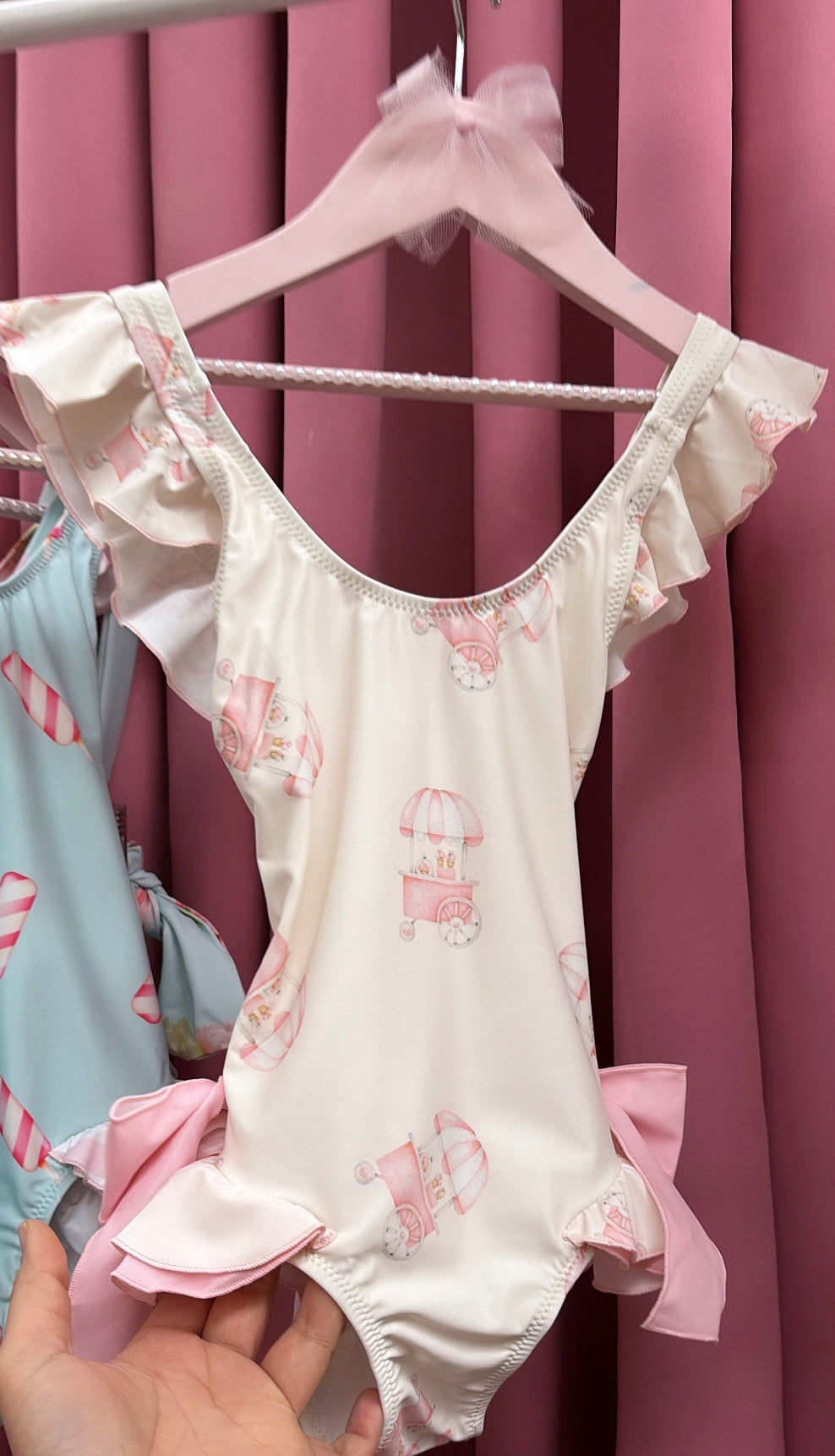 GIRLS ICE CREAM CART SWIMSUIT (READY TO SHIP)