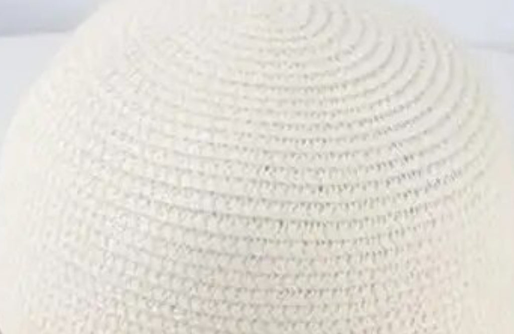 KIDS FRILLY STRAW SUN HAT AND PURSE 2-4 WEEKS