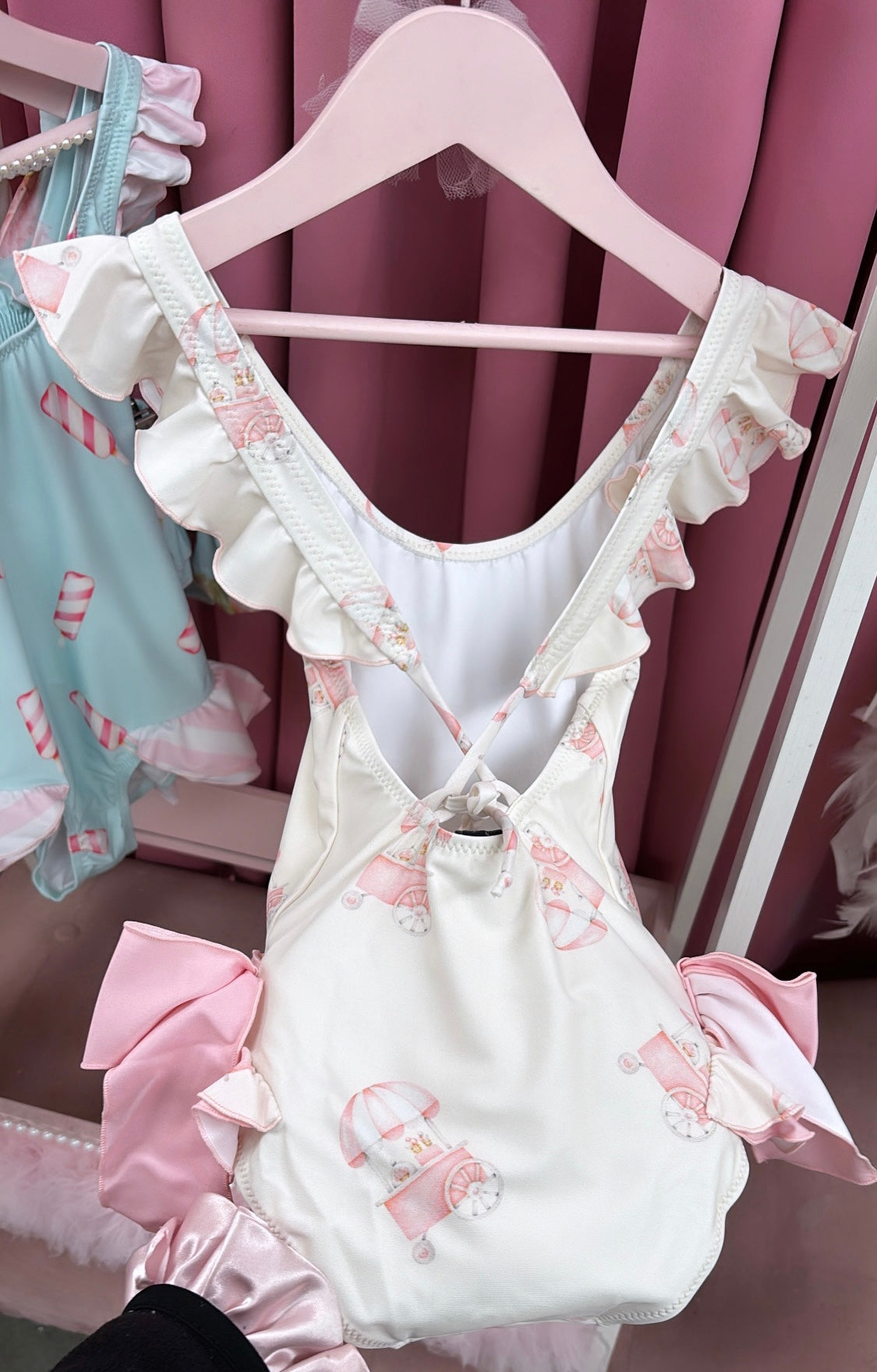 GIRLS ICE CREAM CART SWIMSUIT (READY TO SHIP)