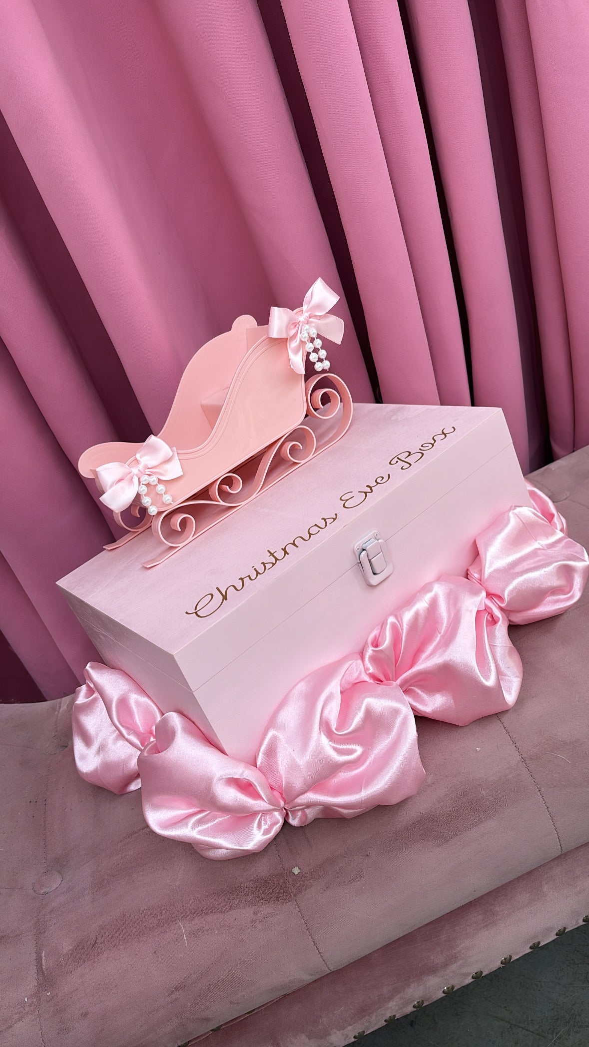 PINK SLEIGH PERSONALISED CHRISTMAS EVE BOX