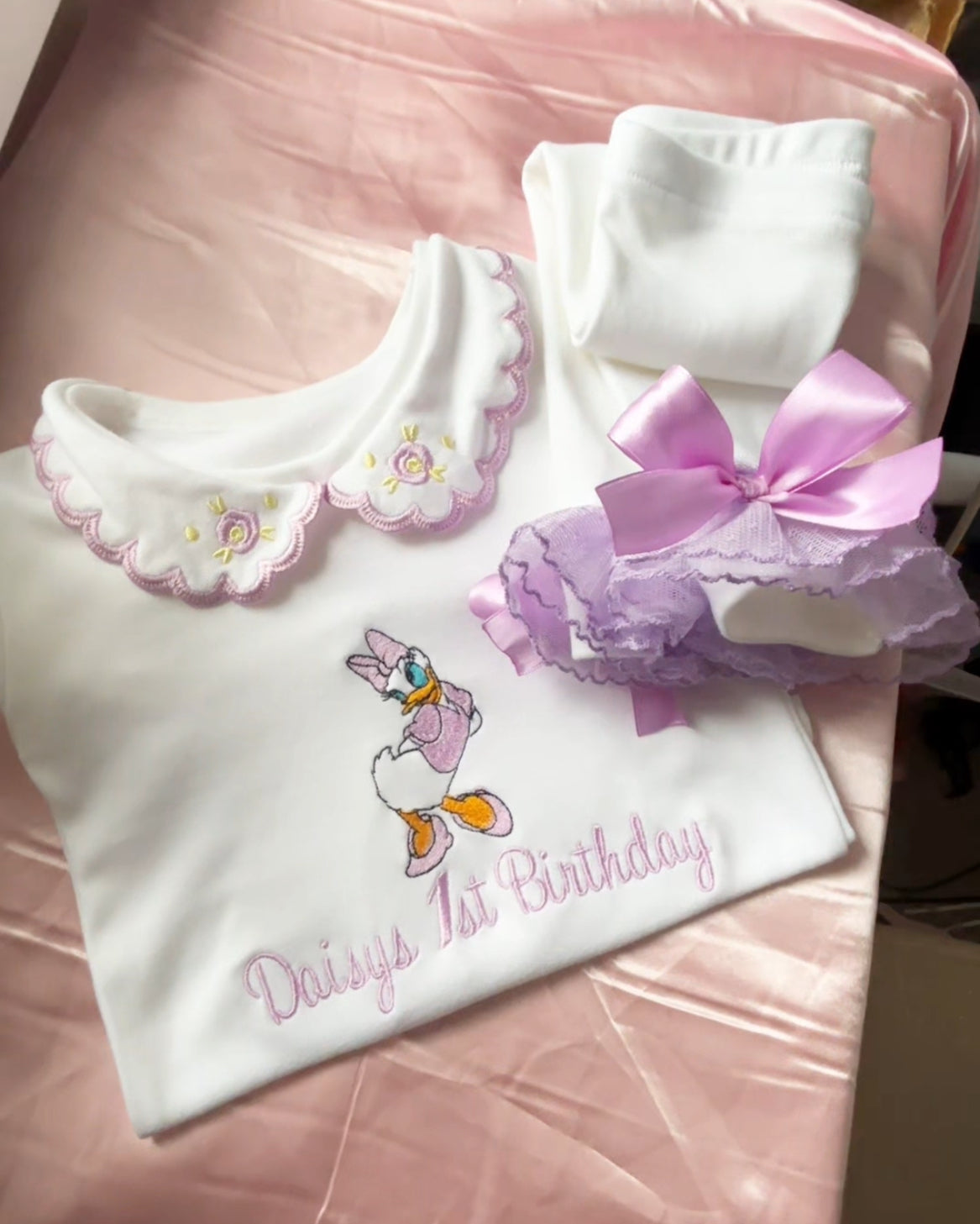 DESIGN YOUR OWN WHITE COLLARED CHARACTER PERSONALISED PYJAMAS 2-4 WEEKS