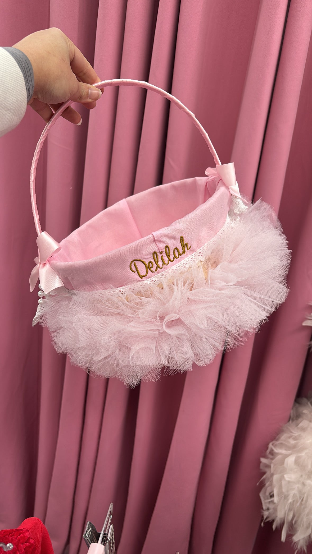 PERSONALISED TUTU EASTER BASKET 10-20 WORKING DAYS