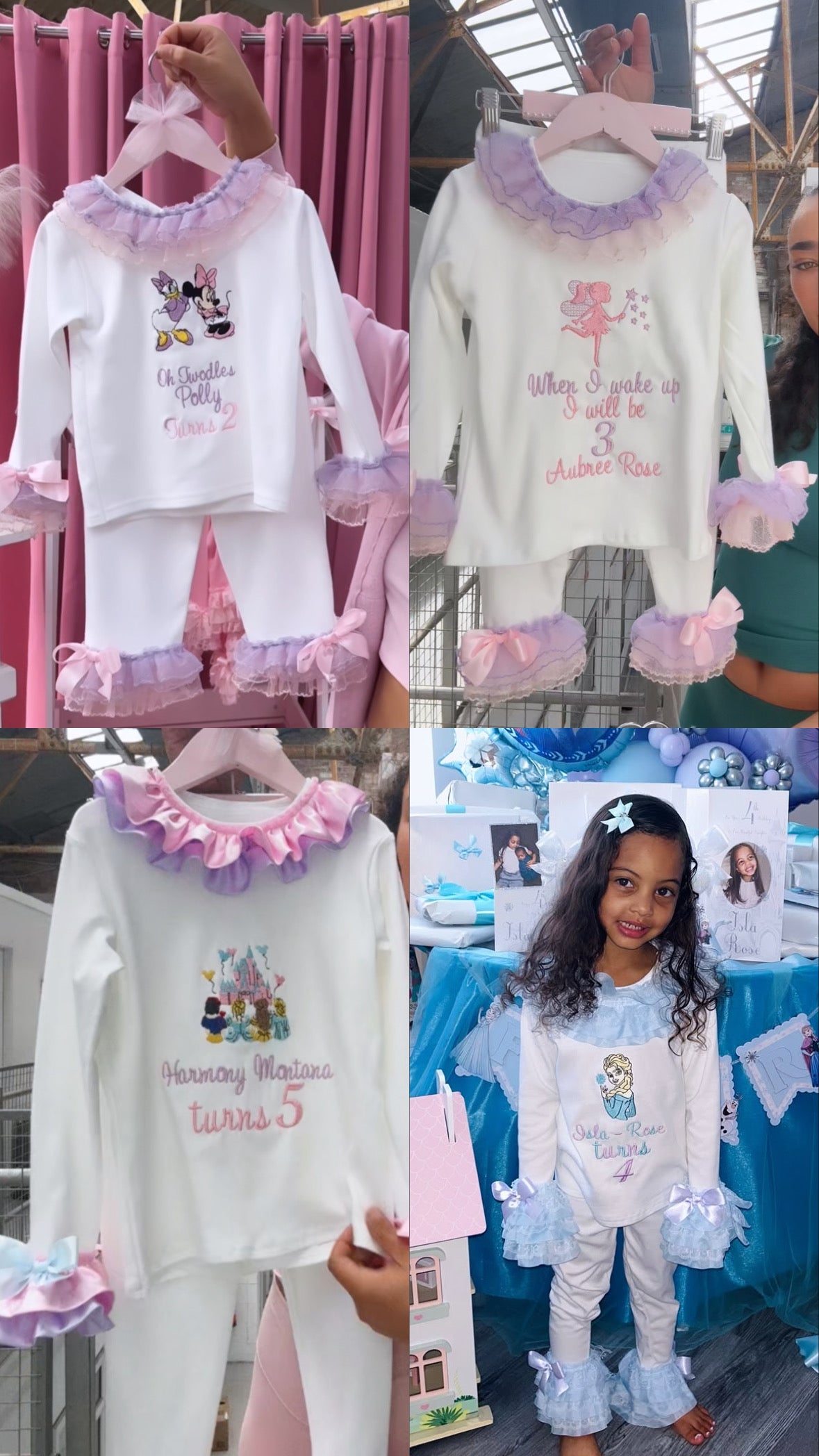 DESIGN YOUR OWN WHITE CHARACTER PERSONALISED PYJAMAS 2-4 WEEKS