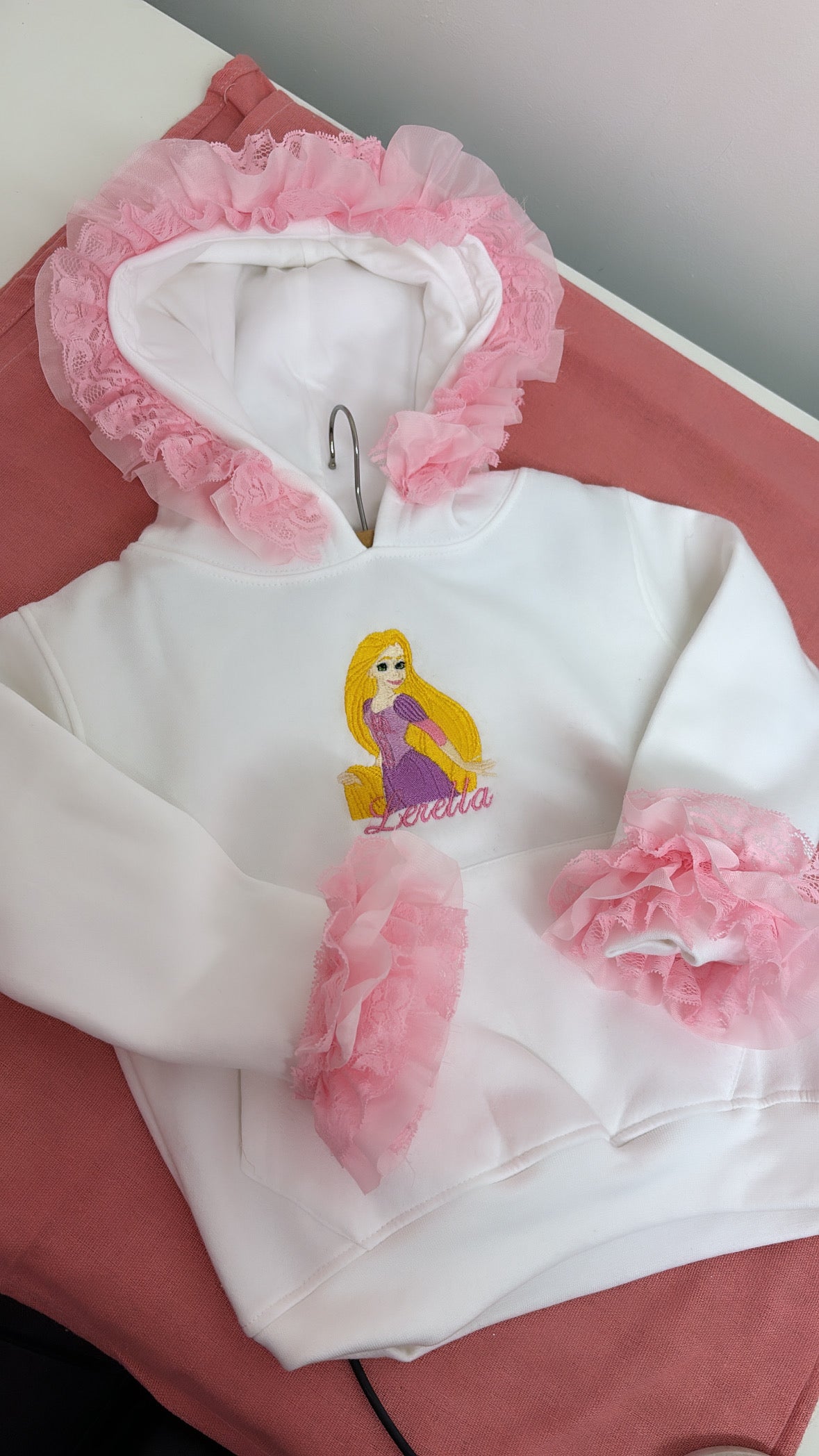 PRINCESS FRILLY PERSONALISED JUMPER 2-4 WEEKS