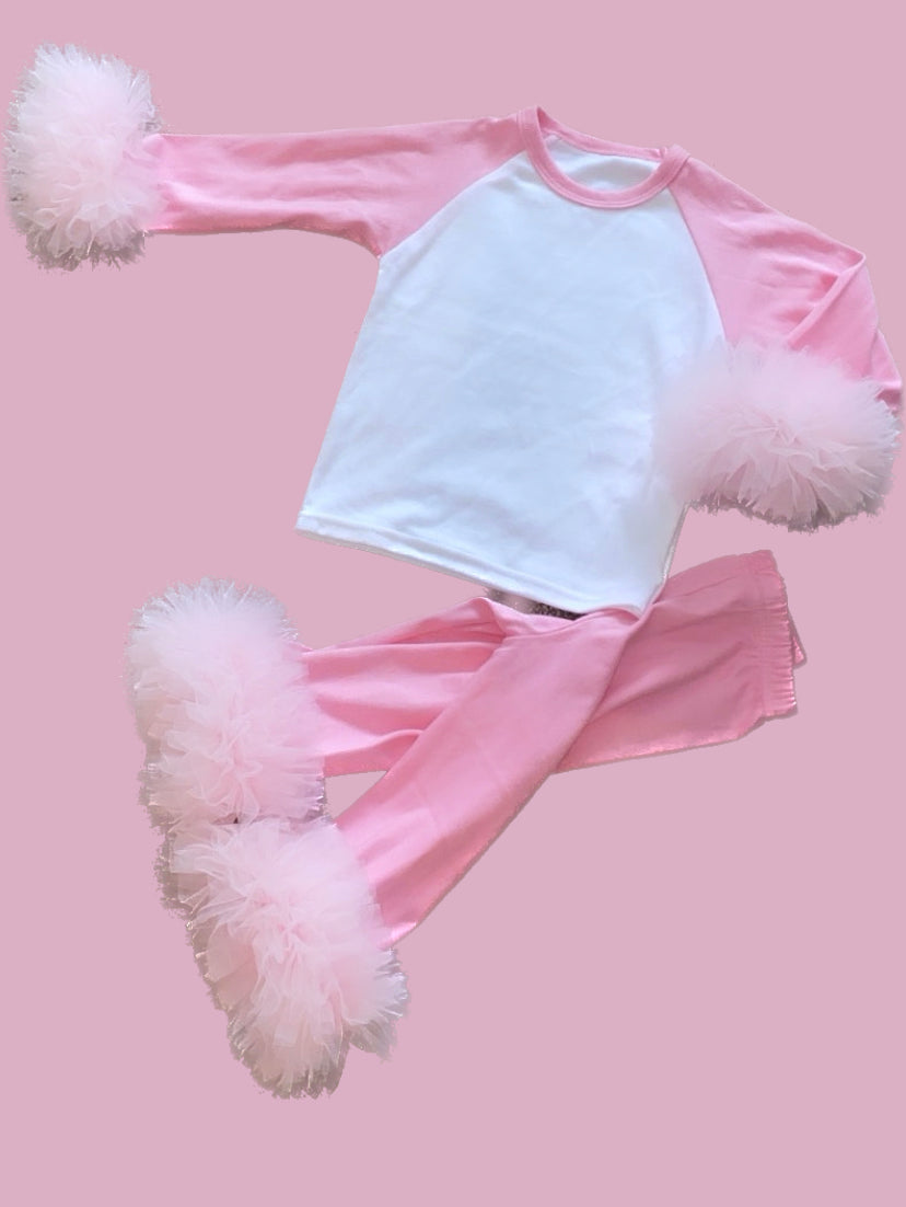 PINK TUTU PERSONALISED PYJAMAS 2-4 WEEKS
