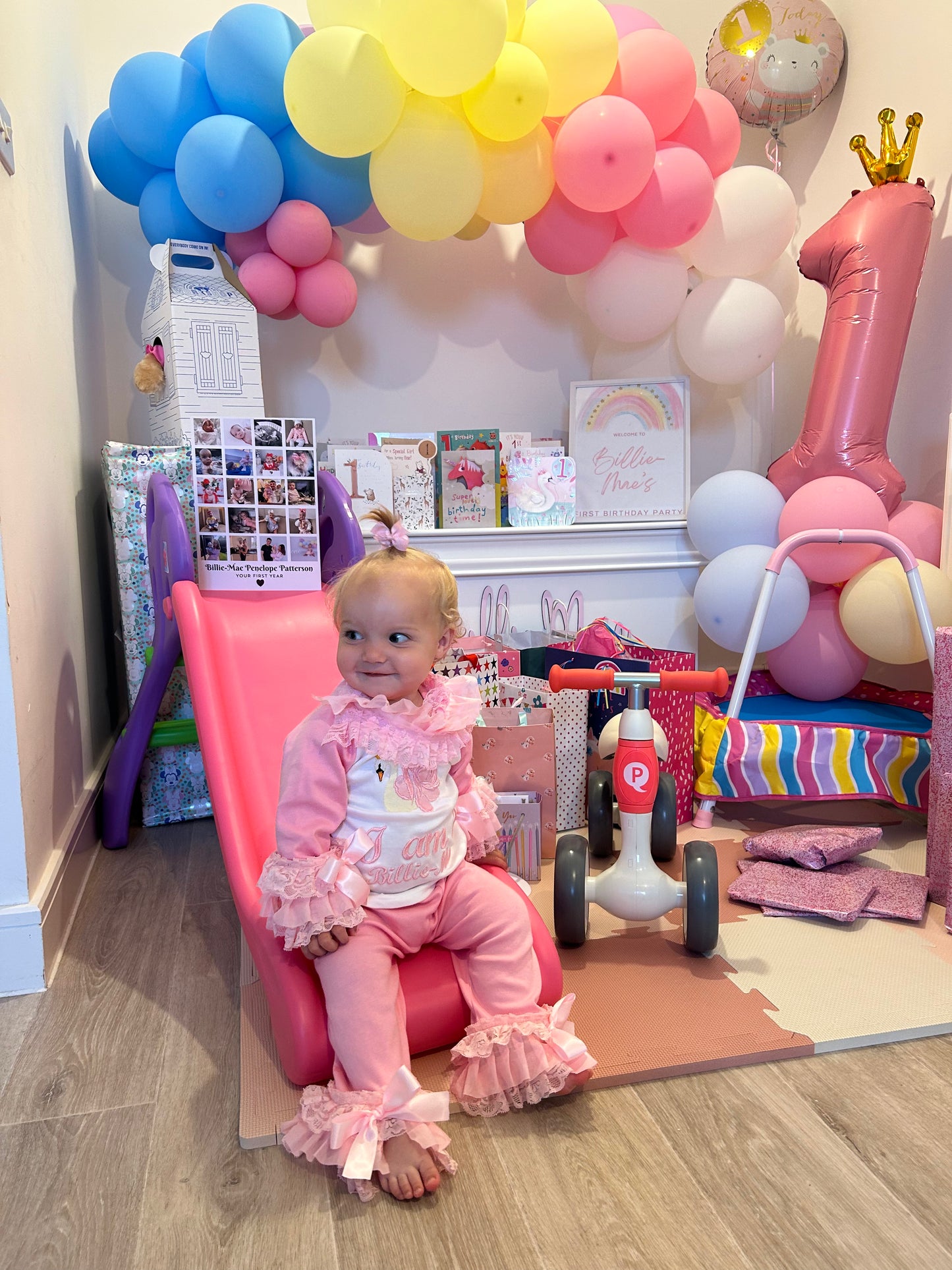PINK SWAN PERSONALISED PYJAMAS 1-4 WEEKS