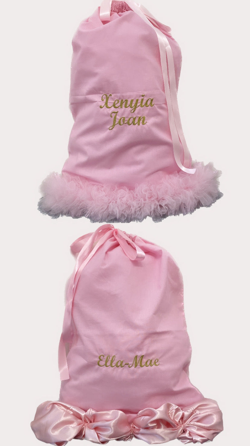 PINK PERSONALISED CHRISTMAS SACK 4-6 WEEKS