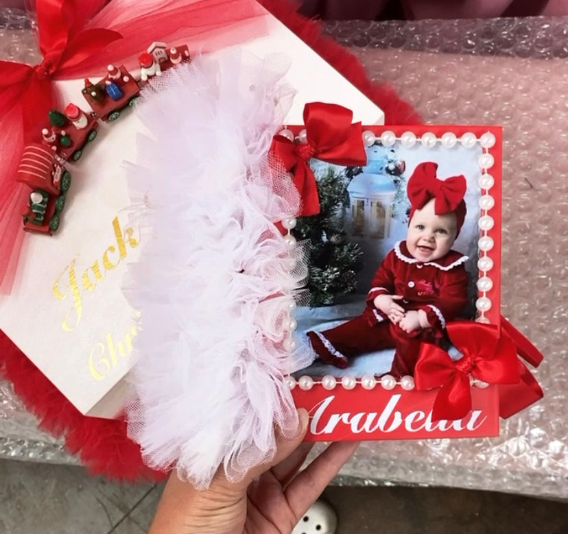 RED GLOSS CHRISTMAS TUTU PHOTO ALBUM
