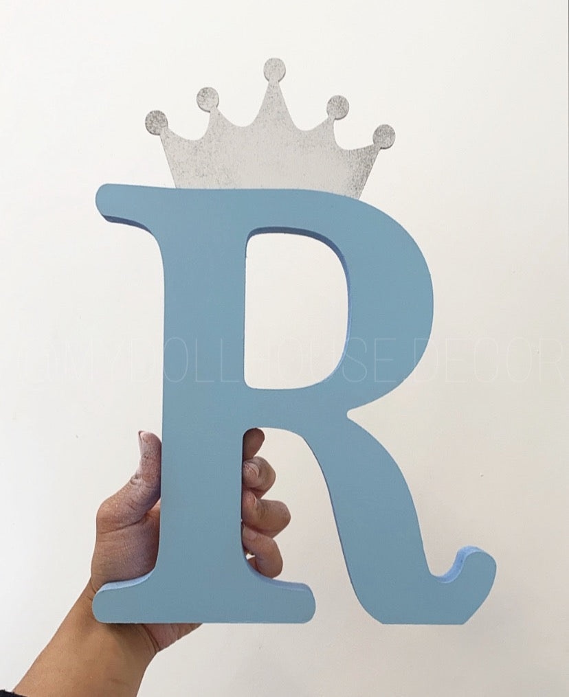 BLUE Free Standing Decorative Letter 2-4 WEEKS