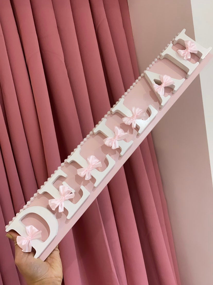 PINK LARGE TUTU PLAQUE 2-4 WEEKS