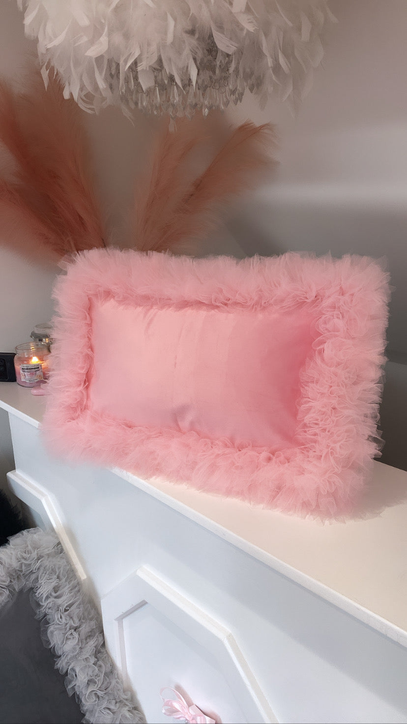 Rectangle Velvet Tutu Cushion 2-4 WEEKS