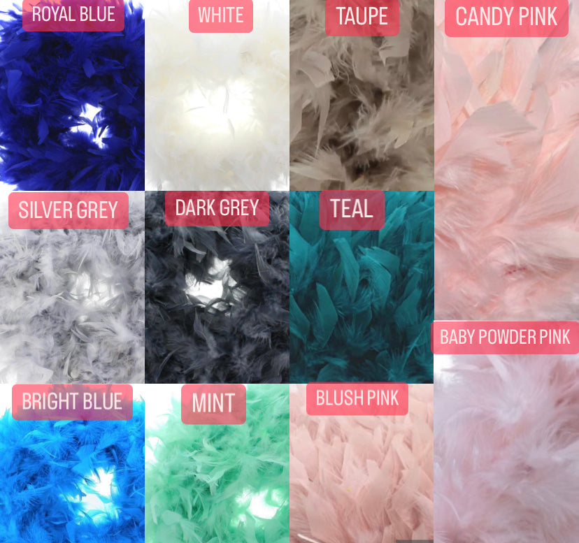 FEATHER TABLE LAMP 2-4 WEEKS