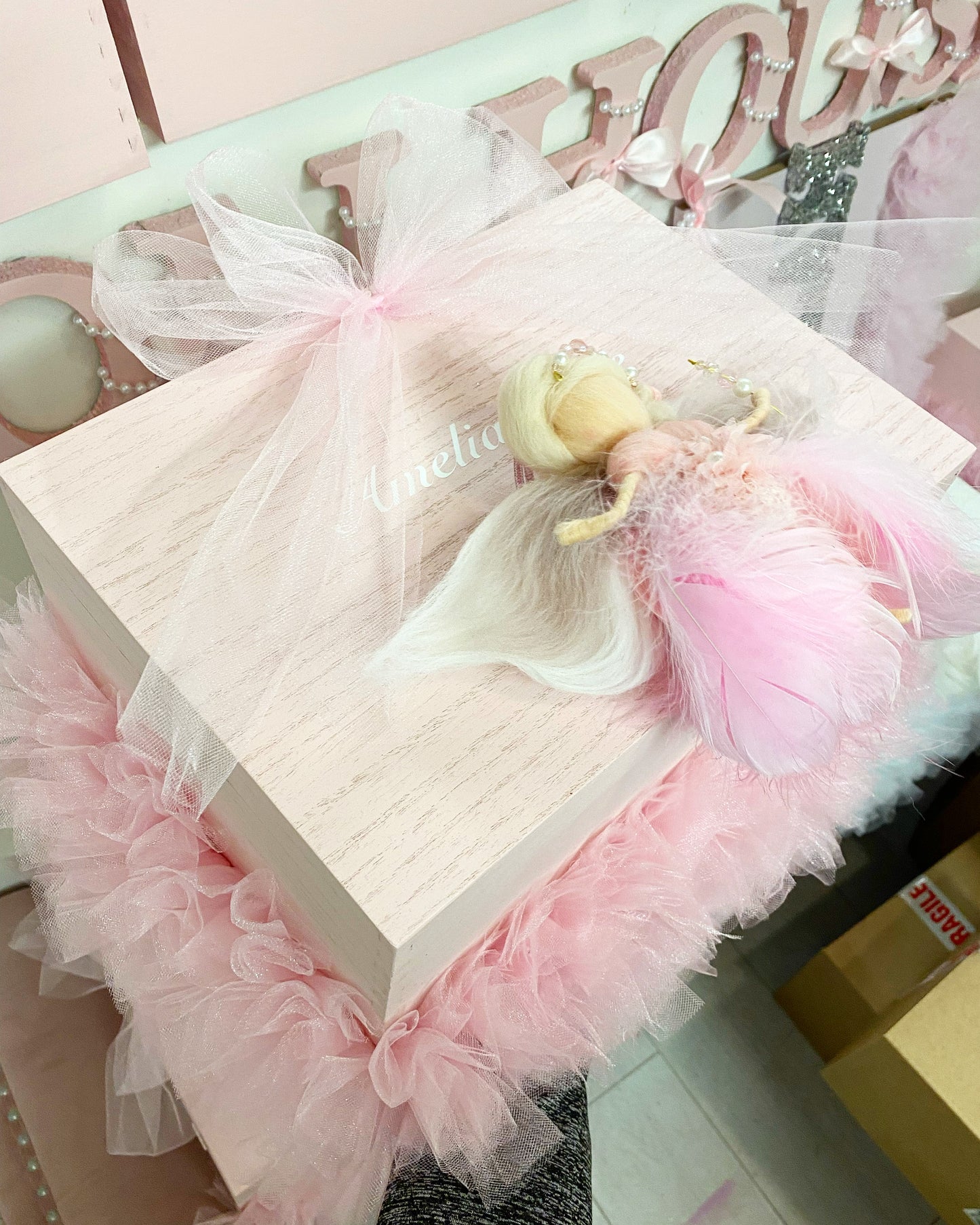 PINK FAIRY KEEPSAKE BOX 2-4 WEEKS