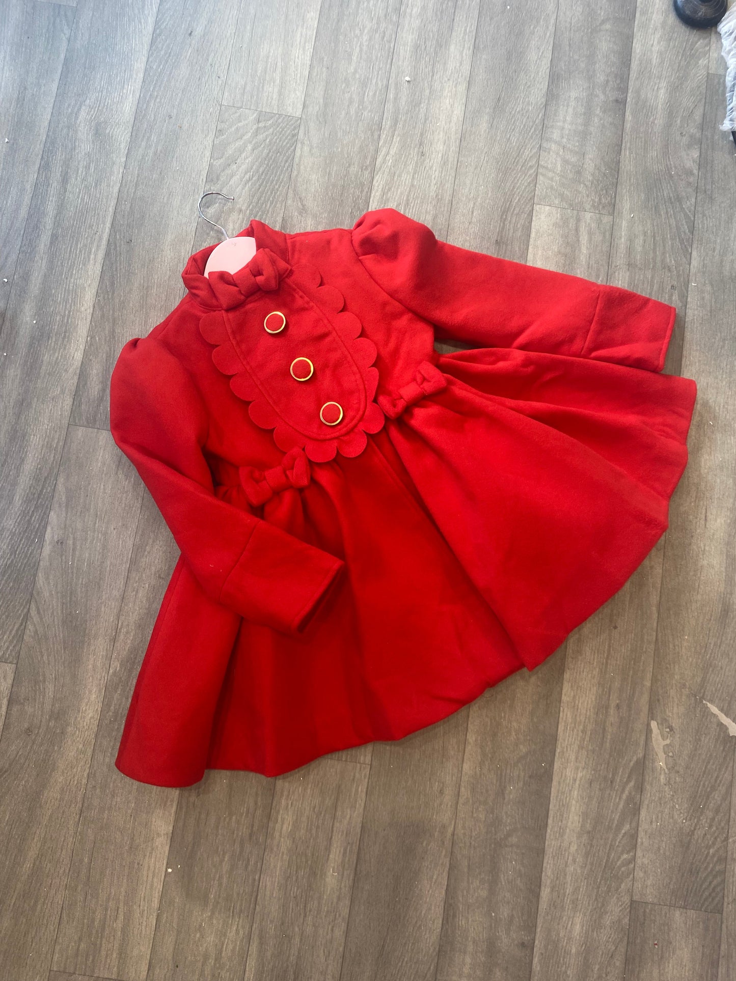 PENELOPE COAT RED 2-4 WEEKS