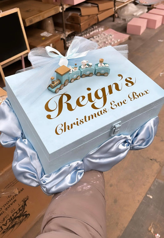 BLUE TRAIN PERSONALISED CHRISTMAS EVE BOX (DISPACTHED BY DECEMBER 13TH)