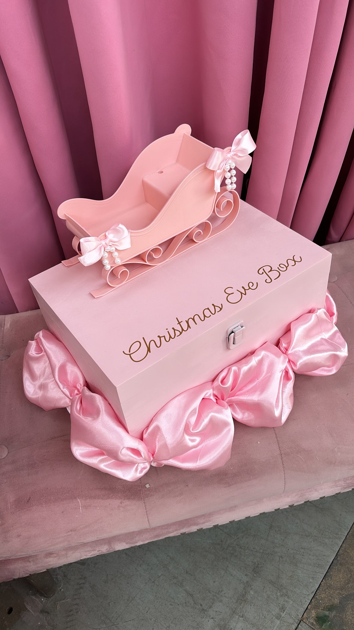 PINK SLEIGH PERSONALISED CHRISTMAS EVE BOX (DISPACTHED BY DECEMBER 13TH)