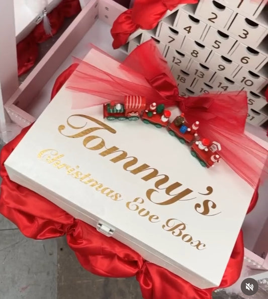 RED TRAIN PERSONALISED CHRISTMAS EVE BOX (DISPACTHED BY DECEMBER 13TH)