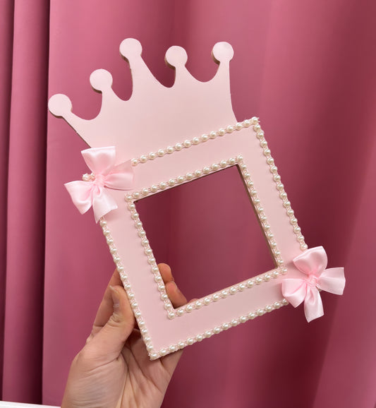 PINK CROWN LIGHT SWITCH SURROUND READY TO SHIP