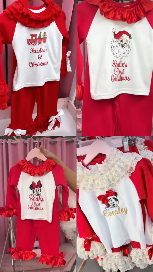DESIGN YOUR OWN RED CHARACTER PERSONALISED PYJAMAS 2-4 WEEKS
