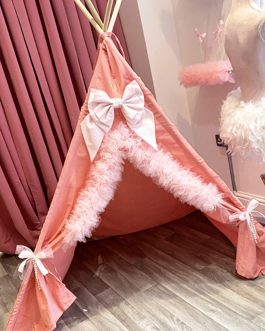 PINK CHILDREN’S TEEPEE READY TO PERSONALISE 1-2 WEEKS