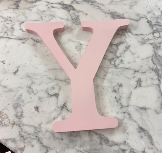 FREE STANDING LETTER Y 30CM PINK - READY TO SHIP